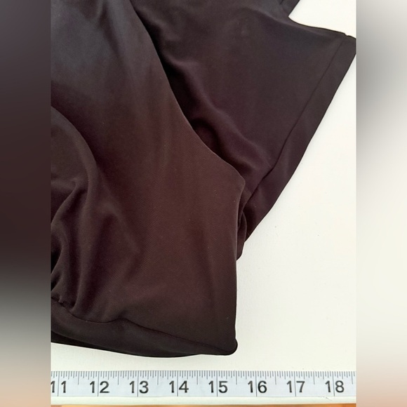 Black Evan Picone ruffled party dress size 8 - Picture 7 of 16